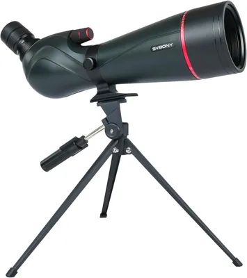 Produktbild von Svbony SV406 20-60x80mm Spektiv, FMC BAK4 Porro Prism mit Dual Focus, 1,25 Zoll Okular, IPX7, mit Stativ und Tragetasche für Vogelbeobachtung Schießen