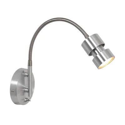Produktbild von Steinhauer Wandleuchte Natasja LED 1-flammig Stahl gebürstet 11x22cm