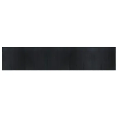 Produktbild von Teppich Rechteckig Schwarz 100x500 cm Bambus