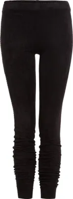 Produktbild von Damen Jeggins Leggings mit weicher Velourshaptik, elastischem Bund und Zierstitching