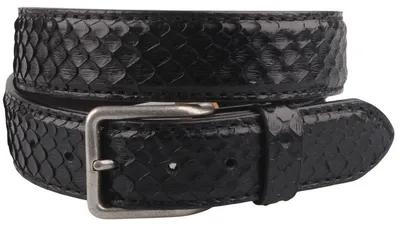 Produktbild von Originalbelts Herren Python Ledergürtel 4003 Schwarz
