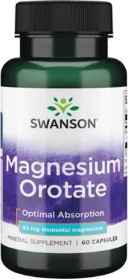 Imagen del producto de Swanson, magnesio orotato, 60 cápsulas, 7067