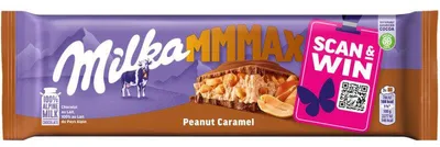 Produktbild von Milka Schokolade Riegel Erdnuss Karamell 276g – Alpenmilch, Nüsse & Karamell