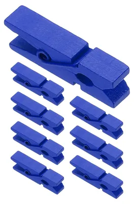Produktbild von Mini-Wäscheklammern aus Holz, 50 Stück, farbenfrohe Clips für Fotos und Dekoration