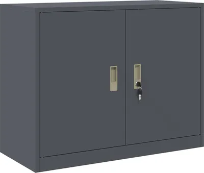 Image de Armoire de rangement Anthracite 90 x 40 x 70 cm Acier