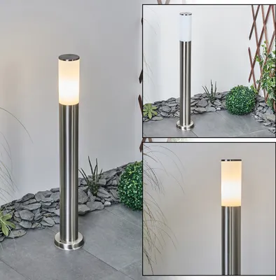 Produktbild von Zogno »Zogno« Sockelleuchte aus Metall/Kunststoff in Nickel-matt/Weiß