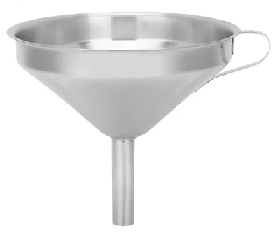 Obrázek produktu pro Trychtýř z nerezové oceli - Trychtýř se sítkem - Velký trychtýř - Trychtýř na olej - Kuchyňský trychtýř - Odolný a snadno se čistí - Kuchyňský trychtýř