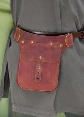 Produktbild von Leder Gürteltasche Hüfttasche pflanzlich gegerbt Braun