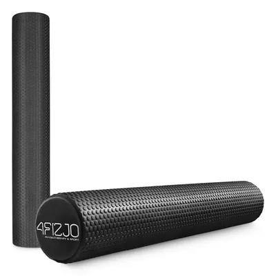 Produktbild von 4FIZJO CARE+ Massage-Roller 90 cm mit Noppen; punktuelle Selbstmassage und Übungsrolle, schwarz