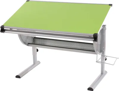 Produktbild von Mendler Kinderschreibtisch Oxford, grün, höhenverstellbar, neigbar, 62-92x118x68 cm, MDF aus Kiefer, lackierter Stahl, Polyethylen