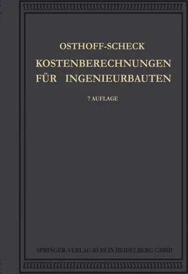 Zdjęcie produktu dla Kosten-Berechnungen für Ingenieurbauten