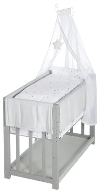 Immagine prodotto di Letto trasformabile 3 in 1, letto supplementare "Sternenzauber" grigio, lettino per neonati, panchina per bambini, color tortora