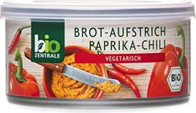 Produktbild von biozentrale Brotaufstrich Paprika-Chili, 6er Pack (6 x 125 g)