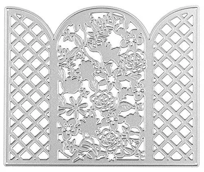 Stanzschablone Blumenranke 9,8x11,6 cm für Stanzmaschinen