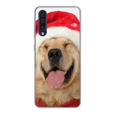 Produktbild von MuchoWow® Handyhülle Schutzhülle Hülle für Samsung Galaxy A30s Hund - Lustig - Lachen - Kinder - Jungen - Mädchen Silikon Softcase Handy Hülle - Karteninhaber