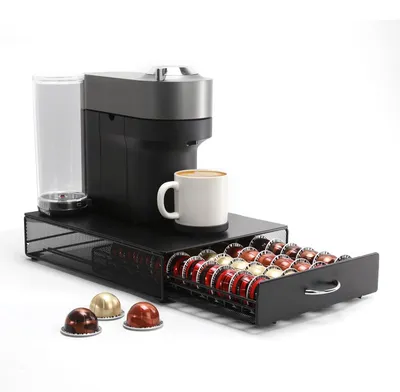 Kapselhalter für 40 Nespresso Vertuo Kapseln, Schwarz
