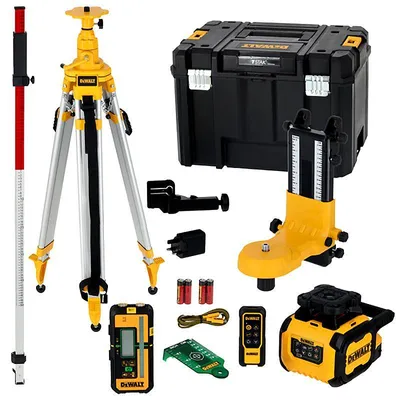 Produktbild von Rotierender Laser für einfache Neigung - grüne Laserstrahlen - USB-C - DEWALT - DCLE15221GL-QW