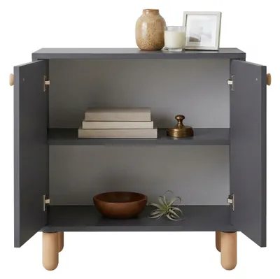 Produktbild von Pontida - Sideboard, 72x36x73h cm Anthrazit, ein Regalbrett
