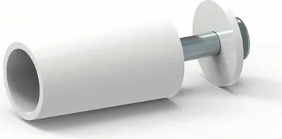 Produktbild von Anschlagstopfen 40 mm lang, vorne offen, WEISS