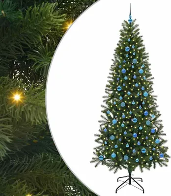 Zdjęcie produktu dla Sztuczna choinka z 300 diodami LED Zielony 240 cm PE i PVC