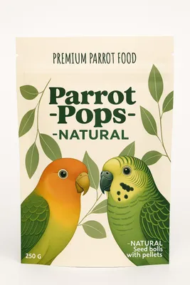Zdjęcie produktu dla Parrot Pops Natural Small - Pokarm w kształcie kuleczek dla małych i średnich papug