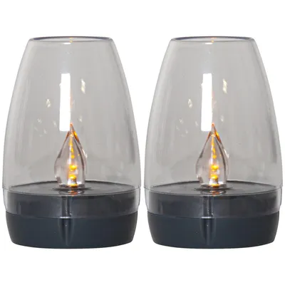 Produktbild von LED-Solar-Dekoration 'Tropea', 2er Pack, schwarz