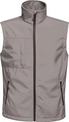 Produktbild von Regatta TRA848 | Herren Octagon II Printable Softshell Bodywarmer - Farbe: Seal Grey (Solid)/Black - Größe: XXL