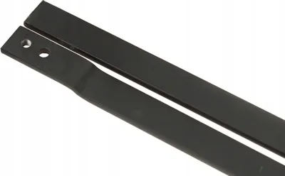 Produktbild von FEINZ | Riegelplatte Kastel - 5x20x1200mm - Schwarz - Robuste Bauweise - Für Garagentore und Türen