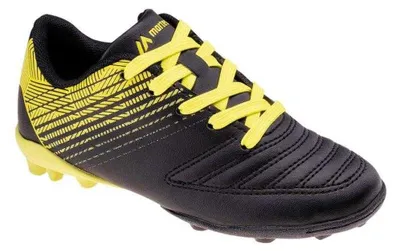 Image de Martes Essential - Chaussures de football « Mator » pour enfants PP15097 (28 EU) (noir/vert)