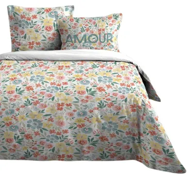 Obrázok produktu pre Súprava bavlnenej posteľnej bielizne FLOWER, 240 x 220 cm