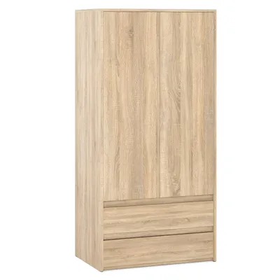 Produktbild von STIV Möbel | Kleiderschrank & Kommode Eiche Sonoma | 90x180 & 100x71,5 cm | 8 Schubladen | Schlafzimmer Set Holzoptik