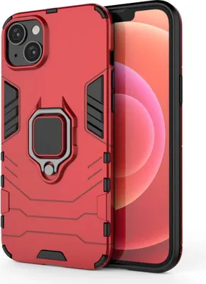 Zdjęcie produktu dla Lenuo Armor etui na iPhone 15 Plus czerwone