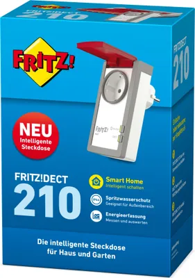 Obrázok produktu pre DECT 210, Vnútorná / vonkajšia, Biela, IP44, Prúd, Napätie, kW, Digitálny, Bezdrôtový