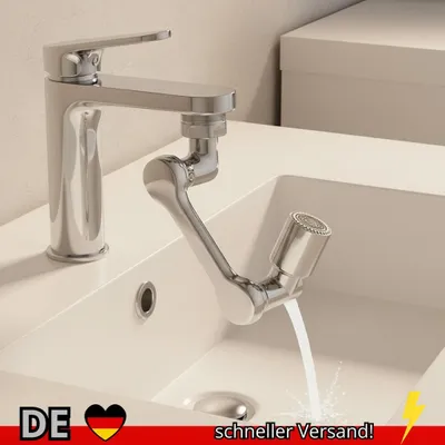Produktbild von 1080 ° Drehbarer Verlängerungshahn-Sprühkopf 2 Sprühmodi Universeller