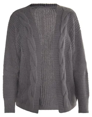 Zdjęcie produktu dla Kardigan damski VINAJA – ciemnoszary, rozmiar XL/XXL