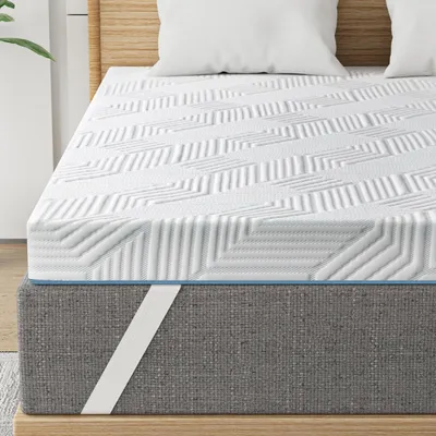 Obrázek produktu pro Matracový topper s gelovou paměťovou pěnou, tvrdost H3/H4, rozměry 90x200 cm, tloušťka 10 cm
