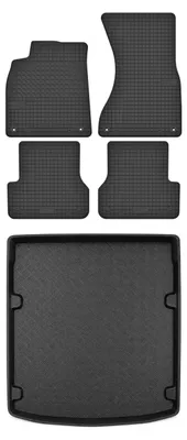 Immagine prodotto di Tappetini gomma SolidTread + bagagliaio per Audi A6 C7 2011-2017 berlina 5 pezzi