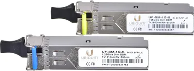 Immagine prodotto di Ubiquiti UF-SM-1G-S Ubiquiti U Fiber, Single-Mode Module, 1G, BiDi, 2-Pack