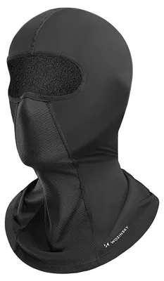 Image de Wozinsky WKM-03B Cagoule d'hiver Masque facial pour moto Vélo avec isolation Zone de respiration Grande ouverture pour les yeux Noir