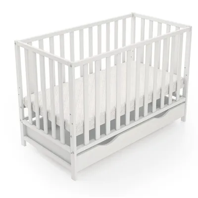 Produktbild von Kinderbett Lulu inkl. Matratze Schublade & Umbaukit 120x60cm – wächst mit Ihrem Kind mit