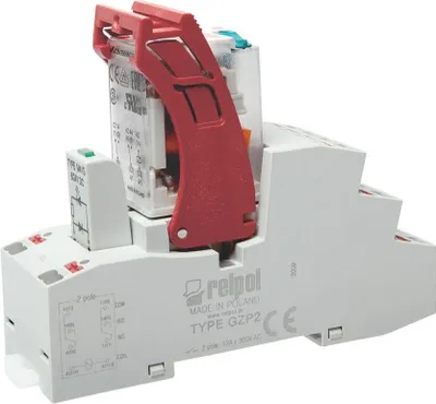 Zdjęcie produktu dla Przekaźnik interfejsu PUSH-IN 2 CO 24V 12A 24 V DC 864839 Przekaźnik Relpol