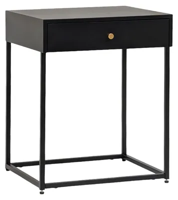 Produktbild von osoltus Cube Beistelltisch m. Schublade Industrie Design Schwarz