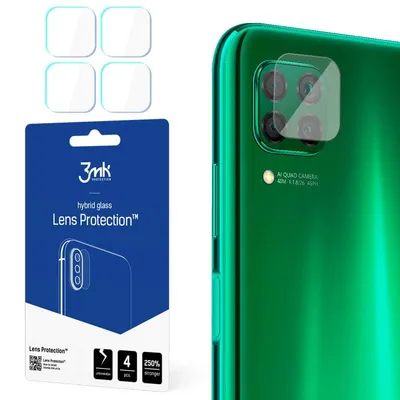 Produktbild von 3mk Hybridglas Lens Protection für Huawei P40 Lite Kamera Objektiv Kameralinse 0,16mm 6H (4 Stück)