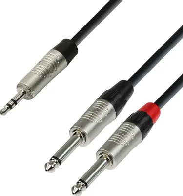 Produktbild von Adam Hall Cables 4 STAR YWPP 0150 Y-Kabel REAN 2 x Klinke TS auf Miniklinke TRS