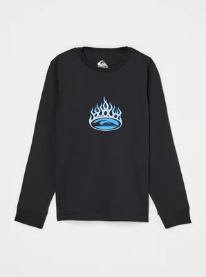 Immagine prodotto di Quiksilver Flaming LS Y Nero, taglia 14