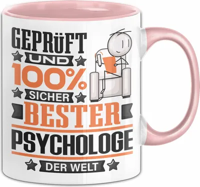 Produktbild von Psychologe Geschenk Lustiger Spruch für Psychologe Geschenkidee Bester Psychologe Der Welt (Rosa)
