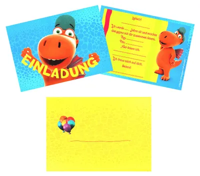 Produktbild von Der kleine Drache Kokosnuss - Einladungskarten-Set