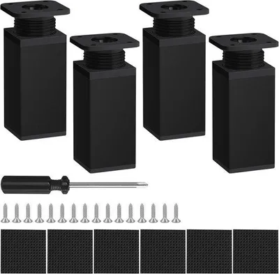 Productafbeelding van Verstelbare Meubelpoot 4 Stuks - Meubelaccessoires voor Tafels, Stoelen en Kasten