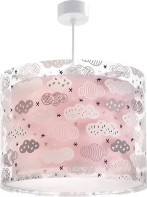 Produktbild von Rosa Wolken-Deckenlampe für Kinderzimmer, höhenverstellbar, mit Lichtdiffusor