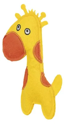 Produktbild von Kuscheltier für Hunde Trixie Gelb Giraffe 15 cm Filz
